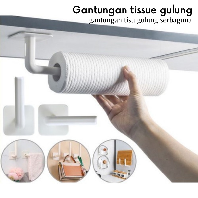 GOS C109 - Gantungan Tissue GULUNG / Gantungan Tissue ROLL / Tissue Holder Gantungan Kain Lap Dapur