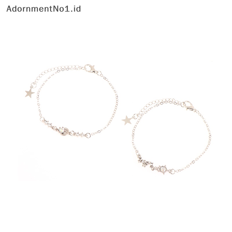 [AdornmentNo1] Bintang bulan pacar gelang siswa perempuan Ins temperamen gadis pacar gelang hadiah ulang tahun