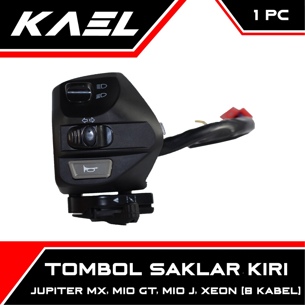 Tombol Saklar Kiri-Handle Switch Kiri Jupiter MX/Mio GT/Mio J/Xeon - 8 Kabel