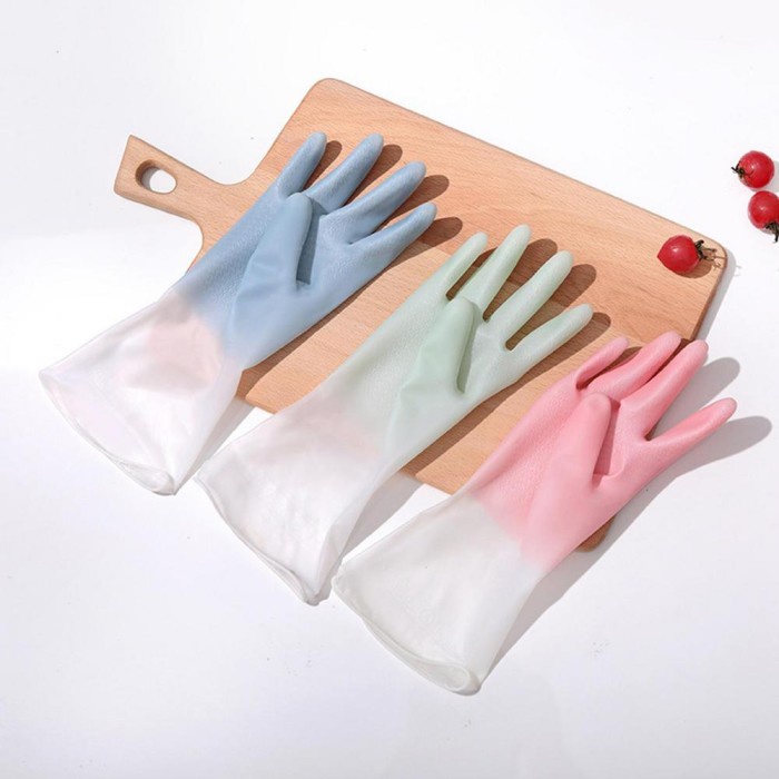 Sarung Tangan Karet Cuci Piring Silikon Latex Rubber Glove Anti Slip