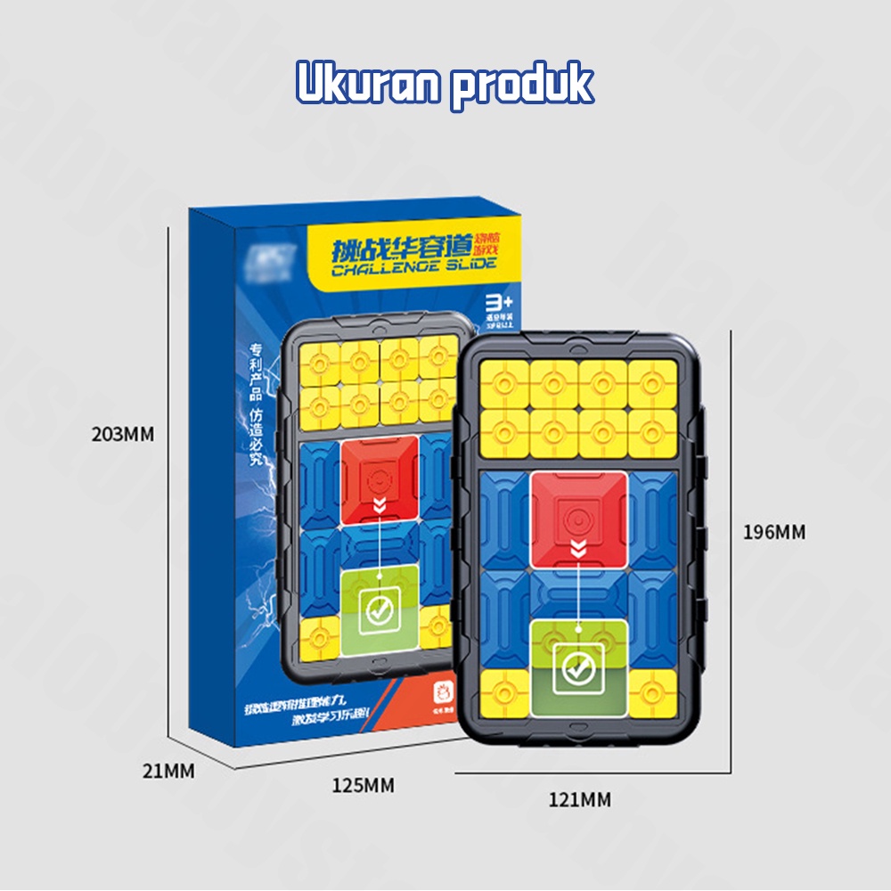 Halo Baby Puzzle Geser Anak Cerdas Super Slide Huarong Road Games Edukasi Remaja Hadiah