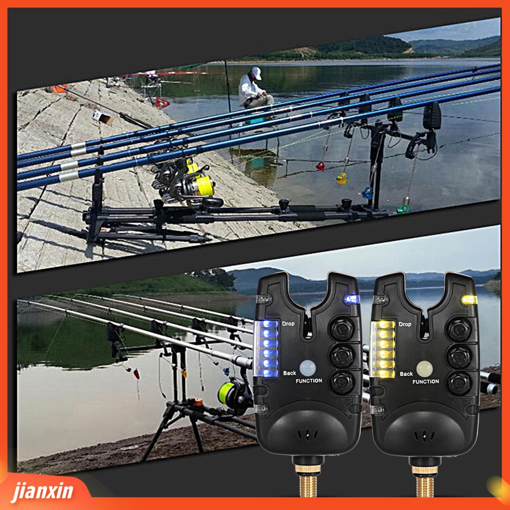 (In Stock) JY-28 Alarm Pancing Elektronik Indikator LED Alarm Suara Dapat Disesuaikan Jauh Bertenaga Volume Keras Portabel Memancing Ikan Gurame Laut Umpan Alert Peralatan Memancing