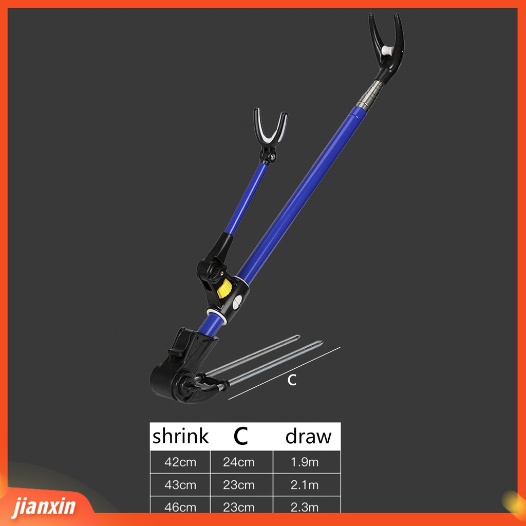 (In Stock) Bracket Joran Pancing Teleskopik Menebal Stainless Steel Adjustable Stabil Rak Pancing Untuk Memancing