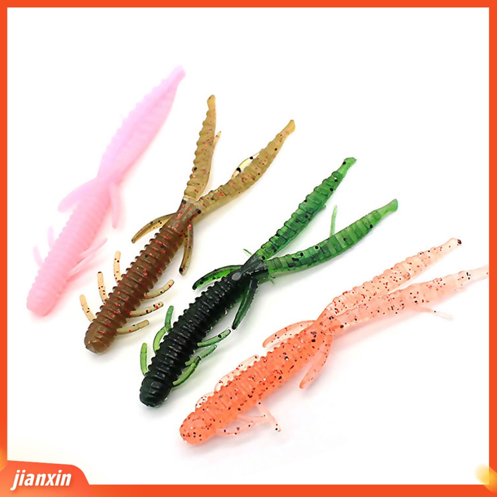 (In Stock) 10Pcs 7.2cm /1.8g Umpan Buatan Tahan Gigit Fleksibel Silikon Simulasi Udang Memancing Umpan Untuk Air Tawar Air Asin