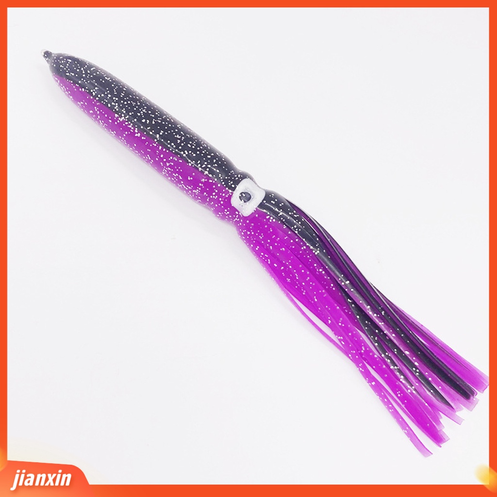 (In Stock) 20cm /15g Umpan Cumi Plastik Desain Payet Bercahaya Realistis Alat Pancing Umpan Gurita