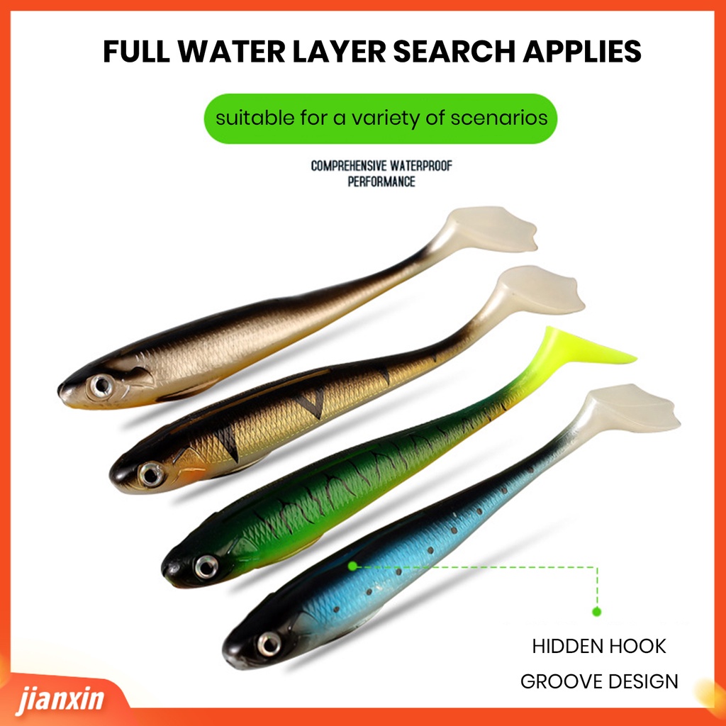 (In Stock) 7Pcs 9cm /6g Umpan Buatan 3D Mata Portable Penampilan Realistis Elastisitas Tarik Fleksibel Menarik Ikan Warna Cerah Soft Lure Umpan Simulasi Memancing Luar Ruangan