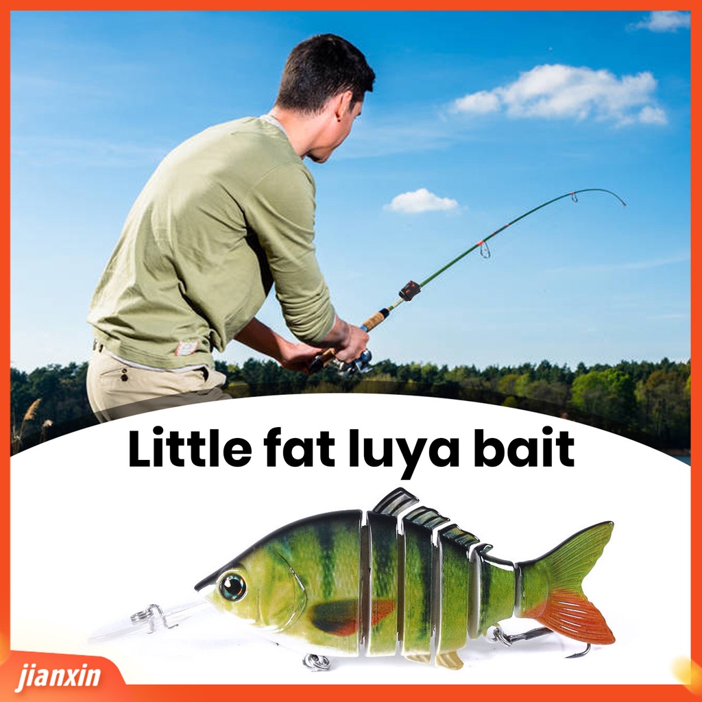 (In Stock) 15CM 31.5G Realistis Multi-Gabung Ikan Umpan Dengan Kait Tajam Warna Cerah Ikan Imitasi Tenggelam Knotty Palsu Umpan