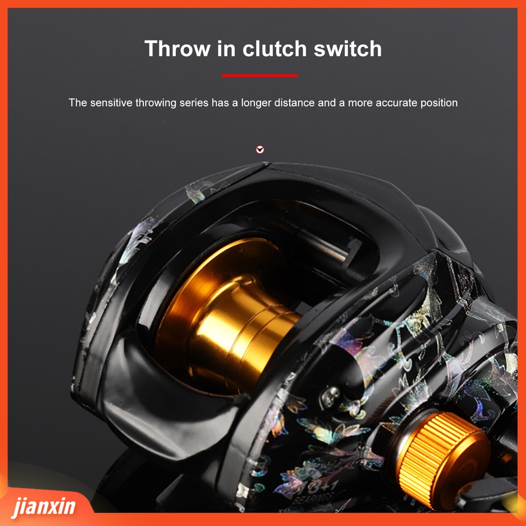 (In Stock) Gulungan Pancing Hardness Adjustable Metal Spinning Reel High Speed Baitcaster Dengan 13+1 Ball Bearing Untuk Outdoor