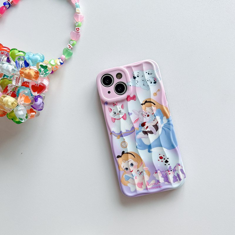 Lovely Bunny Princess Soft Silicon Case HP iP iPhone 14 + Plus 12 13 Pro Max 11 IMD Girl Woman Casing Apple