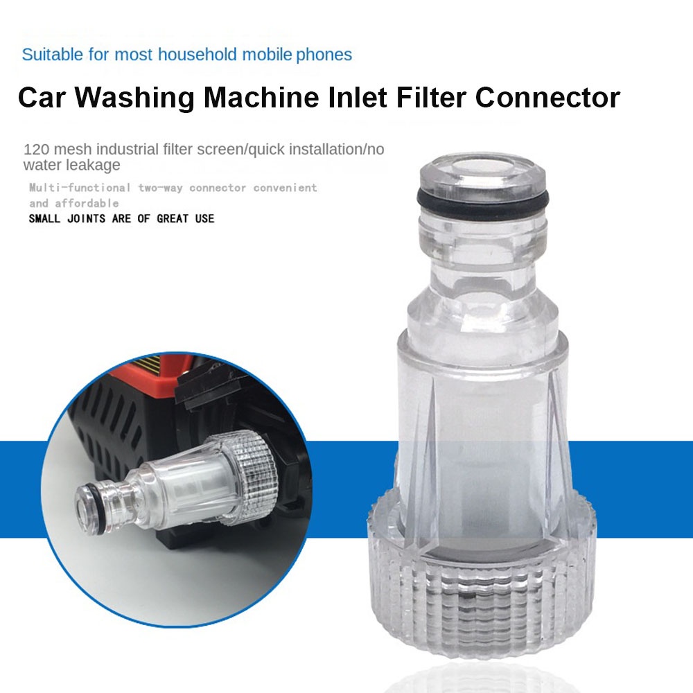 Saringan Air Mesin Plastik Sambungan Filter Air Mesin Cuci Mobil Tekanan Tinggi 3/4inch Interface