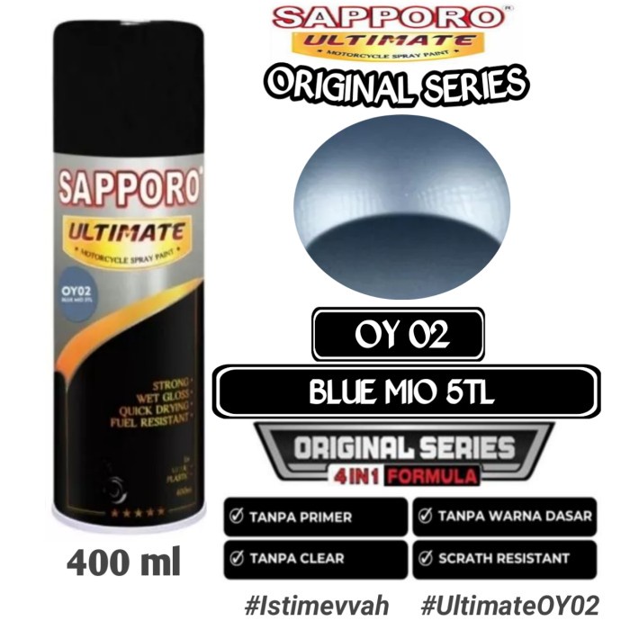 

OY02 BLUE MIO 5TL SAPPORO ULTIMATE ORIGINAL SERIES 400ml Cat Semprot