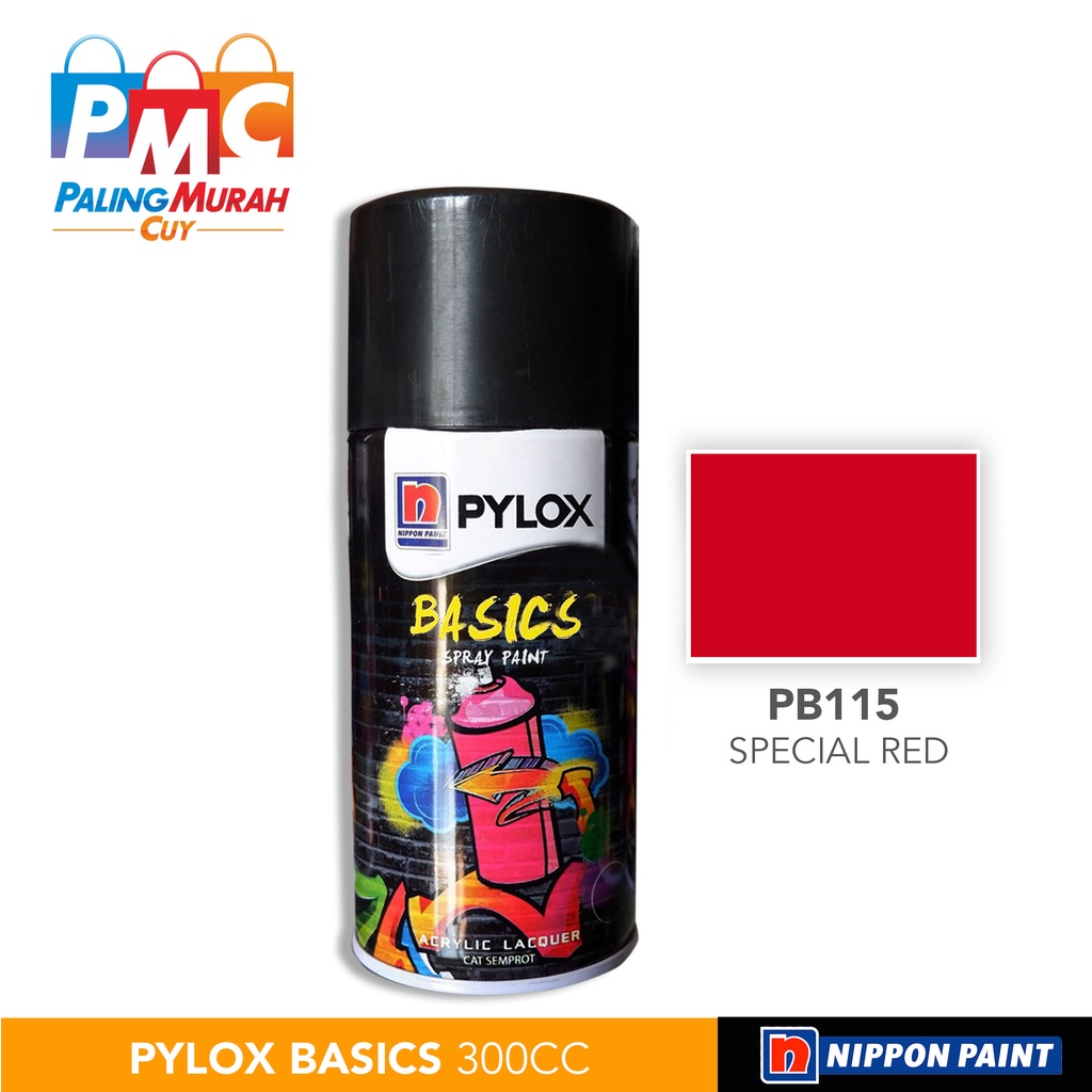 

Cat Semprot Nippon Paint PYLOX BASICS 300cc - PB115 Special Red
