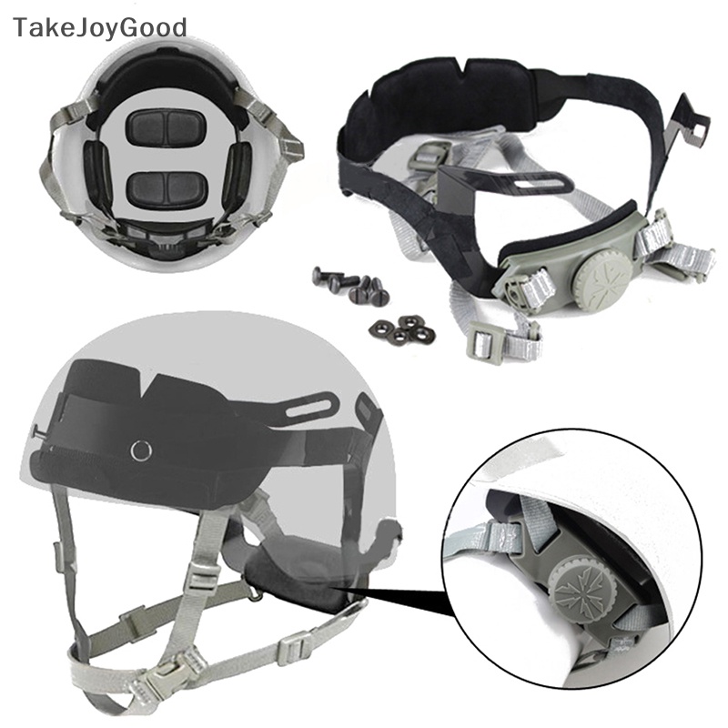 Takejoygood Tactical Fast Helmet Adjustable Strap Hung Wargame Helm Tali Pengunci Dalam QWP