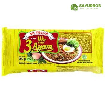 

Mi Mie Telur Cap 3 Ayam 200gr SayurBob