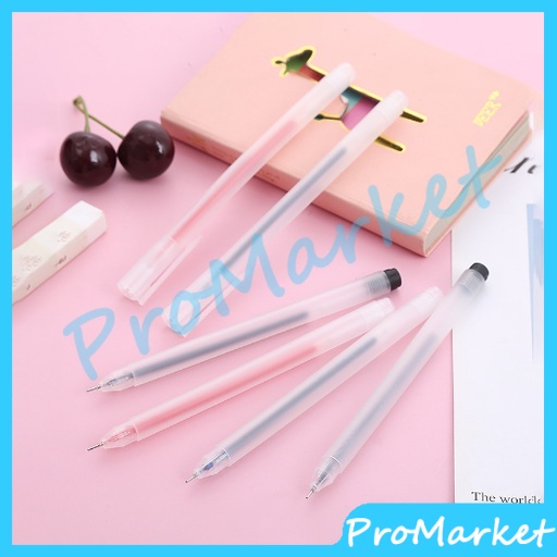 

Pulpen Gel 0.5mm Bolpoin Pena Tinta Transparant Pen Gel Cair