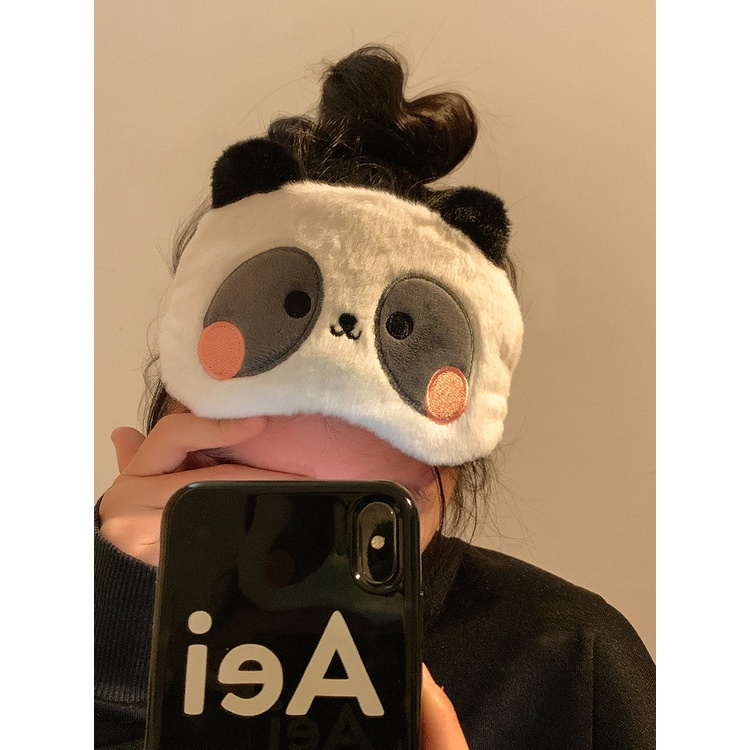 【Debora Mall】Official Eye Mask Tidur Pemadaman Tidur Es Tidur Masker Mata Masker Mata Anak-Anak Lucu Tidur Khusus Pria dan Wanita Panda Lucu