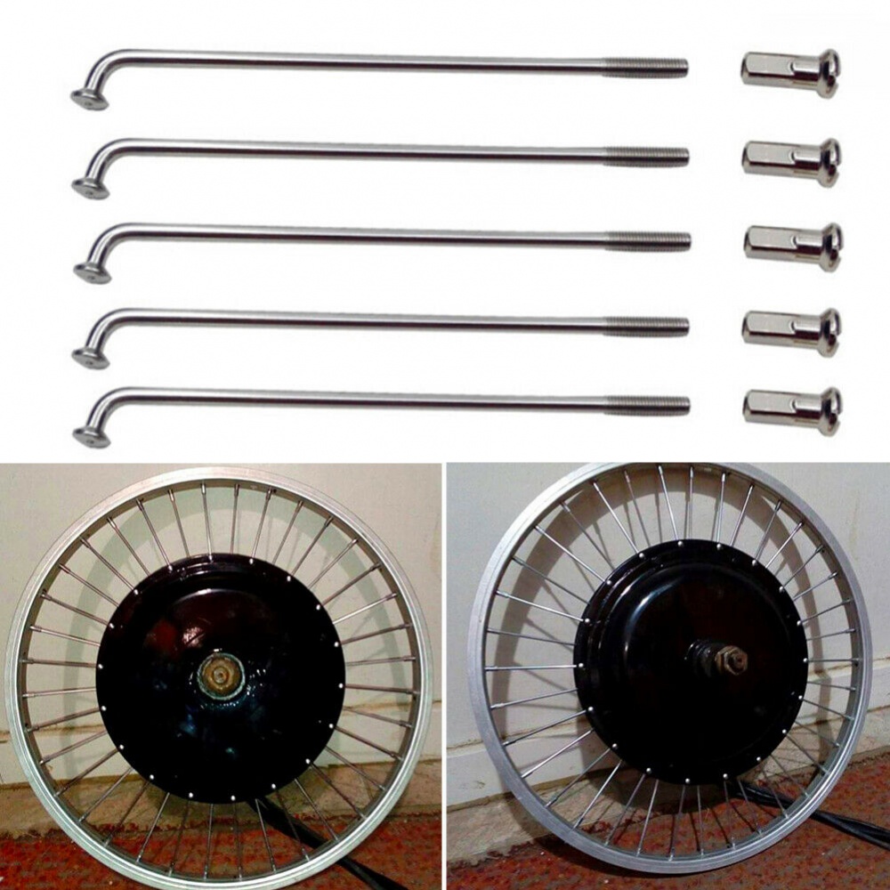 36pcs Jari-Jari Sepeda Roda Velg Jari Jari 12G 12 K E-bike Steel Baru Tahan Lama