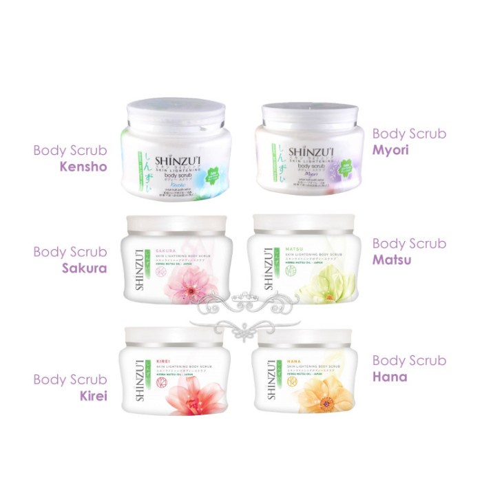 Shinzui Body Scrub Lulur 200 gram Wangi