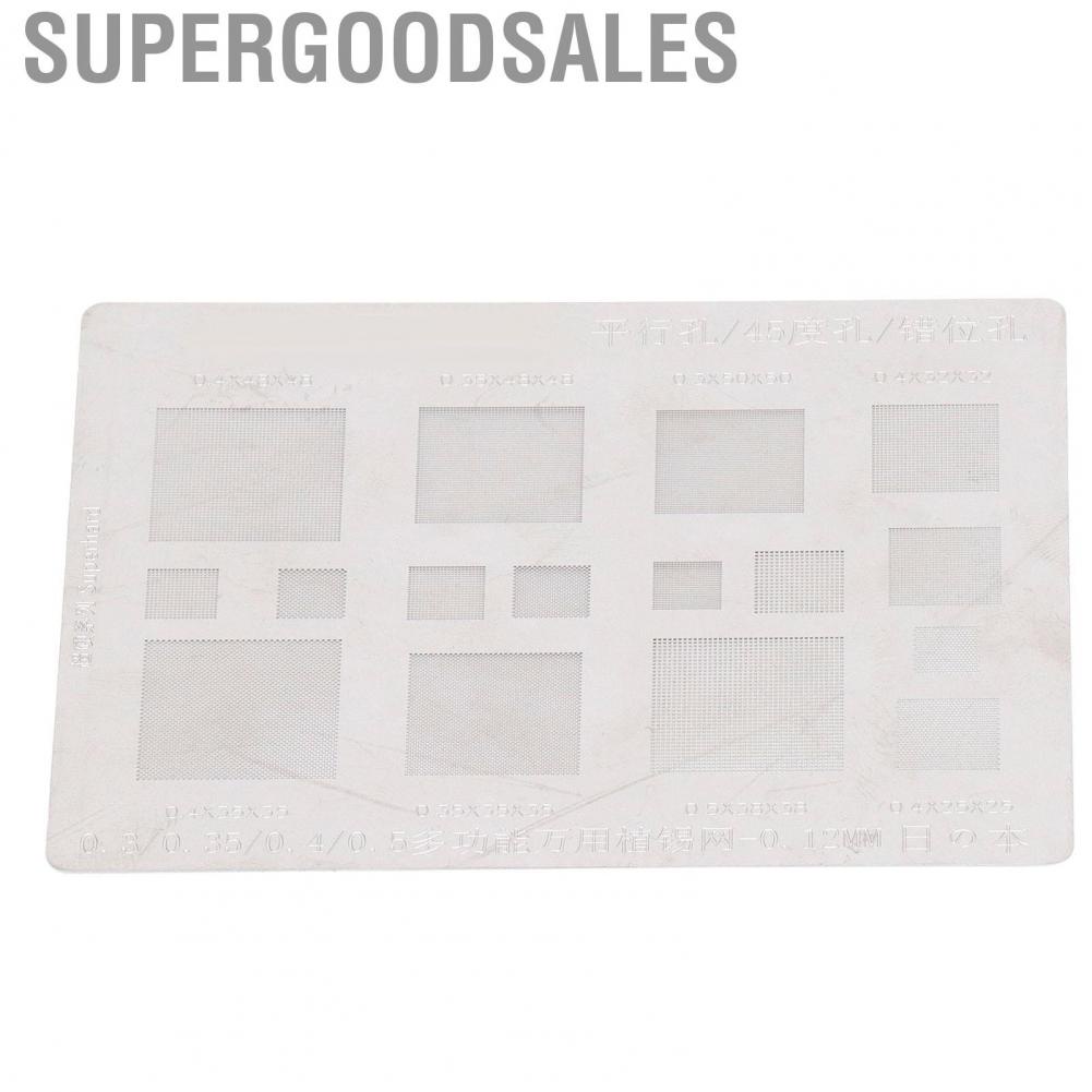 Supergoodsales Tin Mesh Solder Template  BGA Reballing Stencil Compact Appearance Multifunctional Fast Tinning Speed for Phone IC Chips