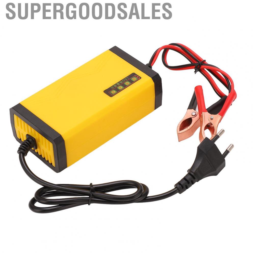 Supergoodsales DC 12V Smart   With LCD Display Multifunctional Automobile Maintainer EU Plug