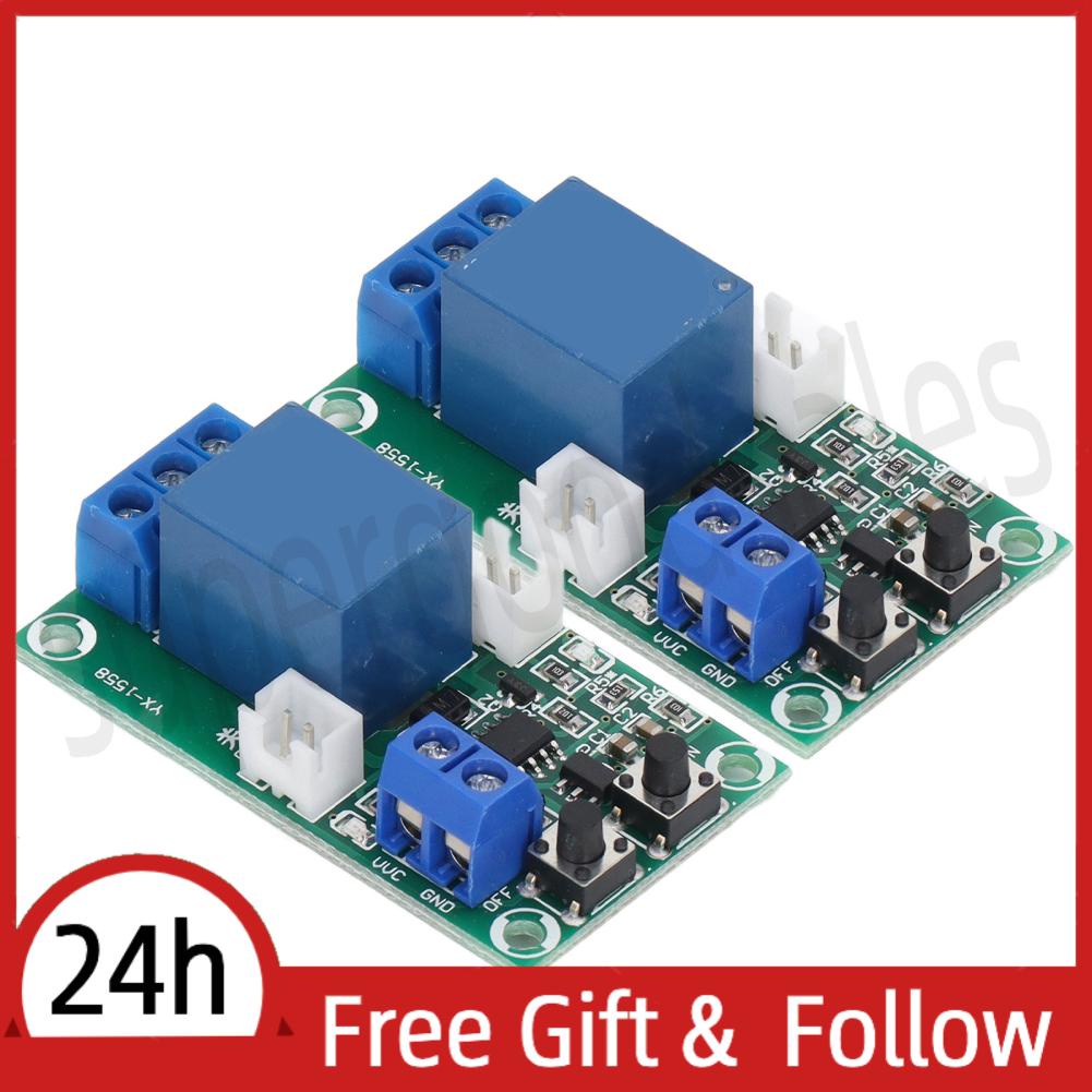 Supergoodsales 2X 12V Single Channel RS Trigger Circuit On Off Relay Module