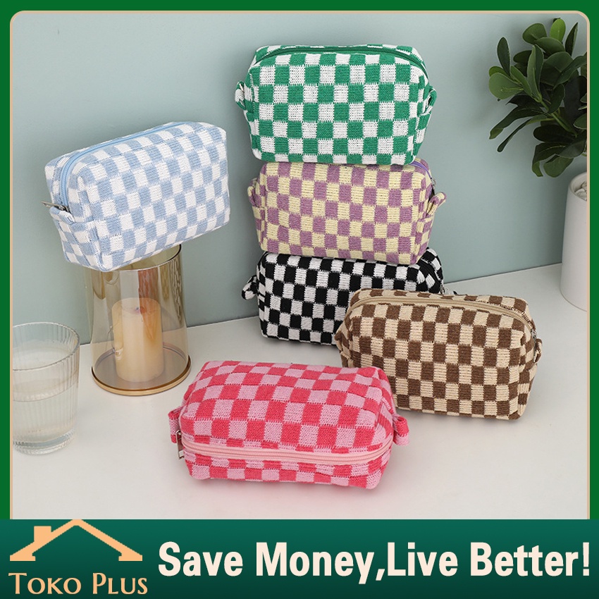 

Tas Pensil Rajutan Mesh INS Kotak Pensil Tas Pensil Korea Kapasitas Besar Tas Kosmetik Perjalanan-Suning Mall
