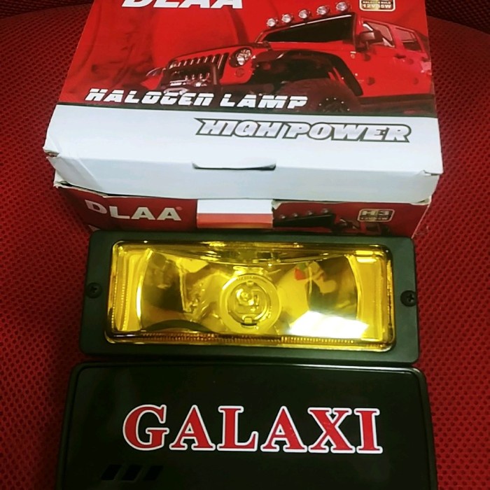 foglamp kotak persegi galaxy warna kuning lowin