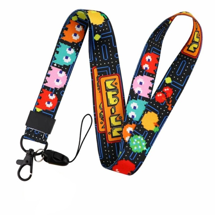 

[DD] Pacman Tali Gantungan ID Card Name Tag Badge Holder Lanyard