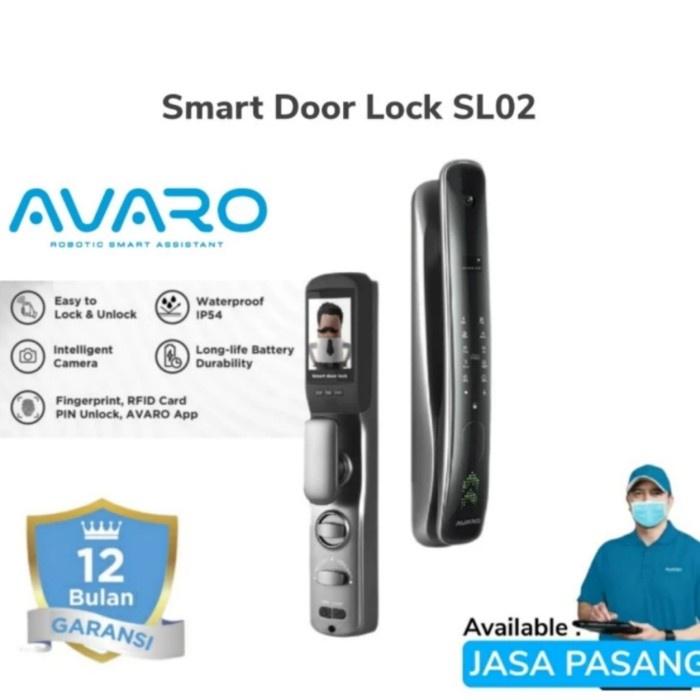 

AVARO Smart Door Lock SL02 With Camera Fingerprint Unlock