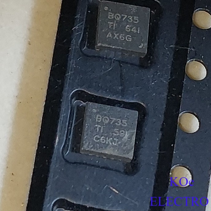 Sparepart BQ735 TI BQ735TI BQ24735 24735 BQ 735 IC  SMD Laptop QFN-20 SMBus Chip Berkualitas