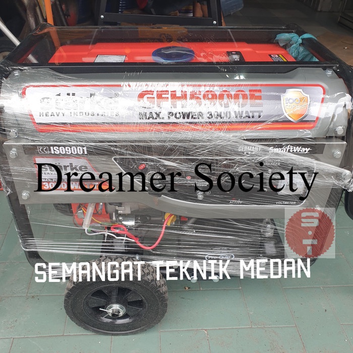 Berkualitas GFH5900E GENSET GENERATOR BENSIN TEMBAGA 3000 WATT STARKE GFH 5900 E SWY608