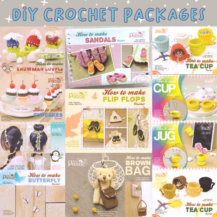 DIY CROCHET KIT / PAKET MERAJUT BONEKA AMIGURUMI CROCHET - Snowman Couple