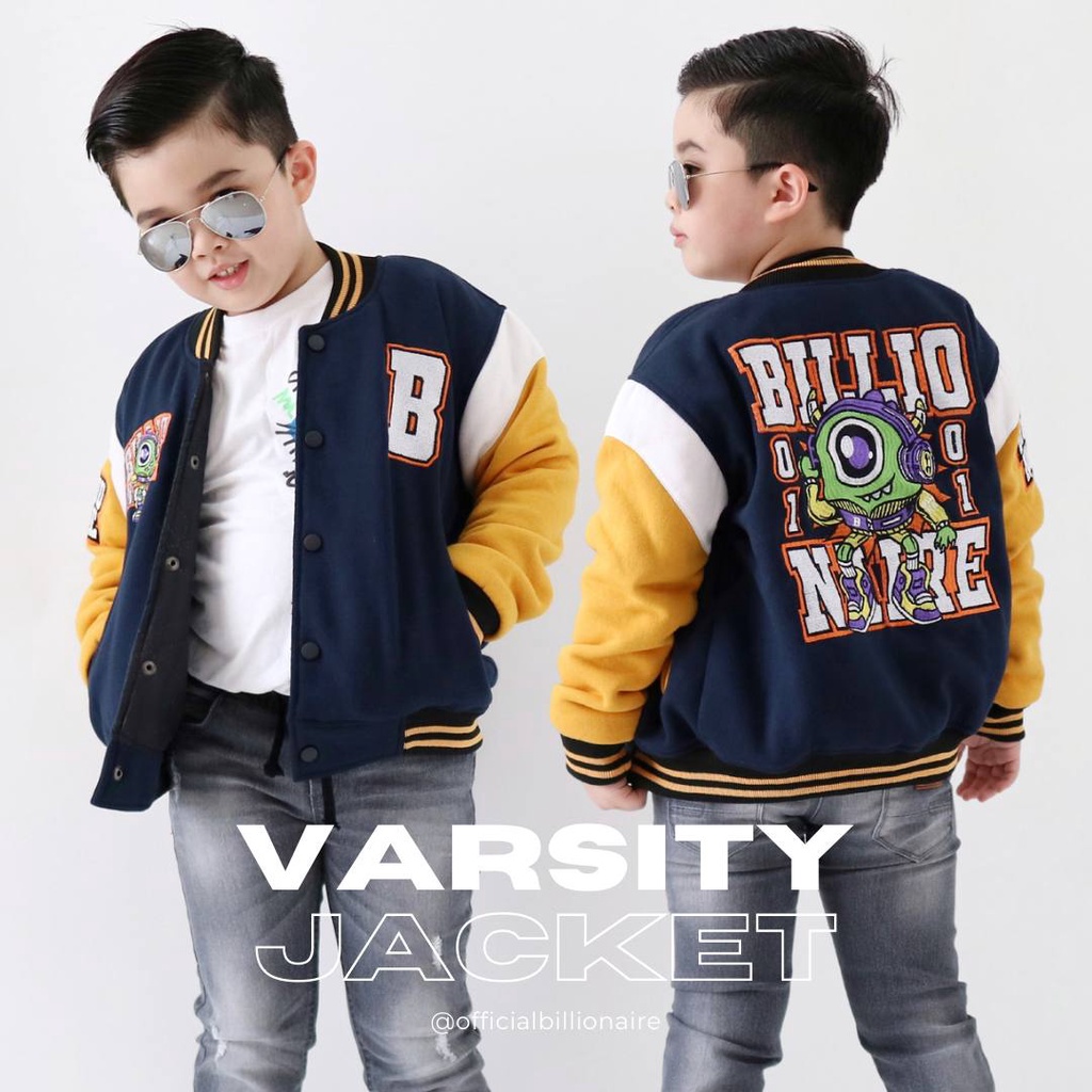 Jacket anak Varsity premium by Billionaire
