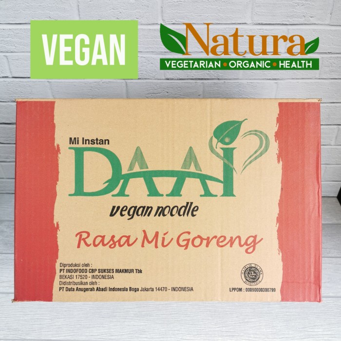 

DAAI Mi Instant 1 Dus 40 Bungkus Vegan Vegetarian - Soto