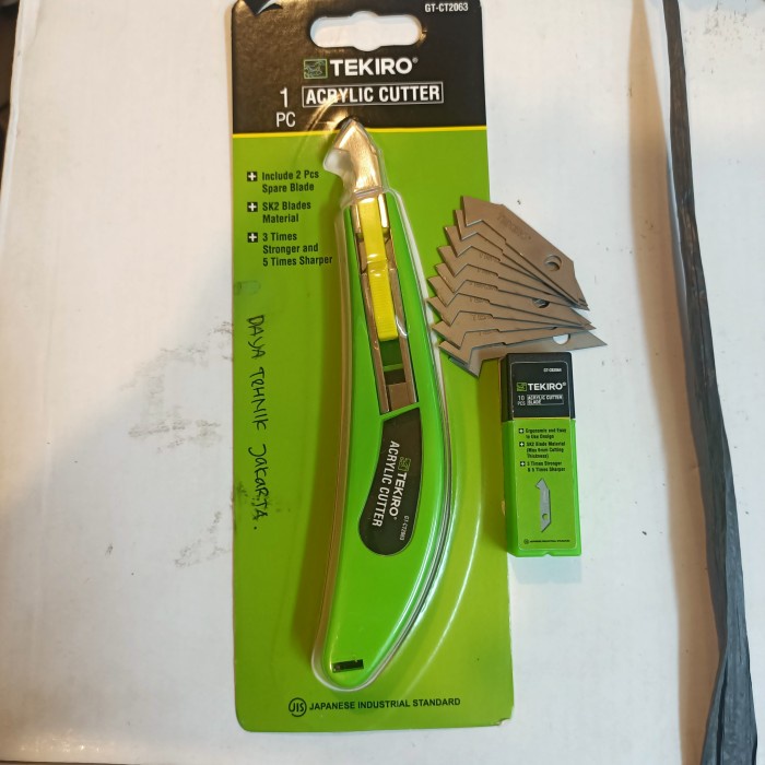 

Tekiro Acrylic Cutter + Isi Cutter Akrilik 10Pcs Tekiro Acrylic