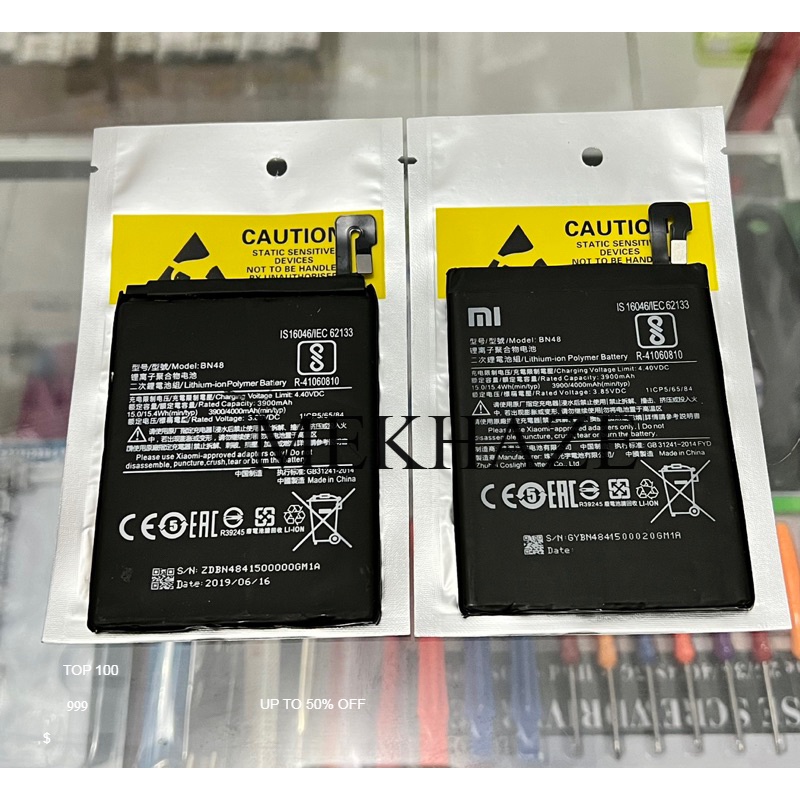 Baterai Batre Xiaomi Redmi Note 6 Pro Bn48 Original New Batre Xiaomi Bn48