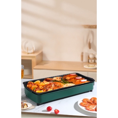 BIKIN SATE / ALAT PANGGANG LISTRIK / NAOMI GRILL 2 IN 1 / APRIL GRILL PAN / PANGGANGAN BBQ Anti Leng