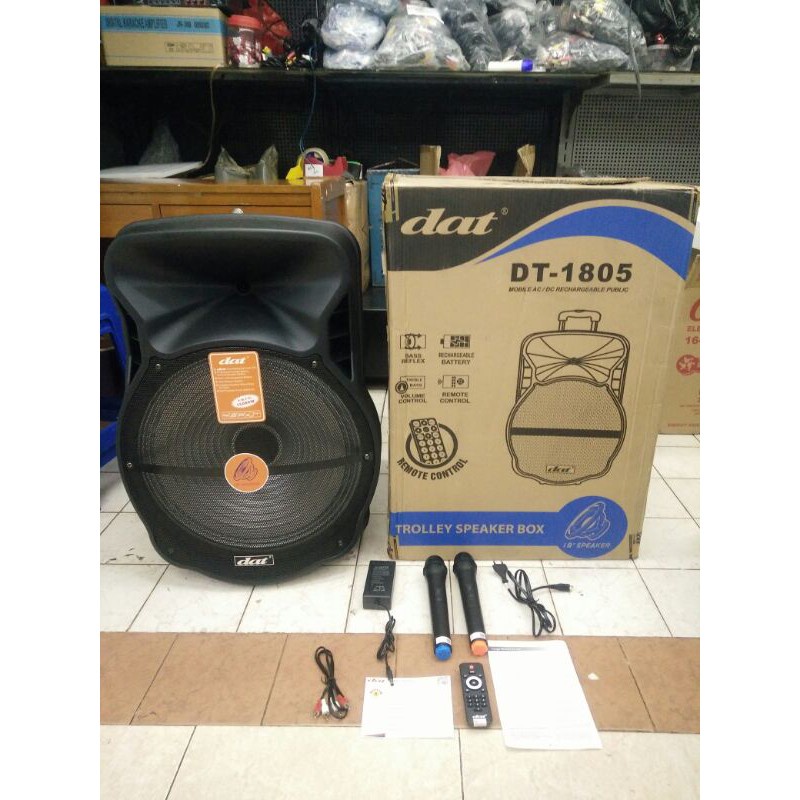 Speaker Portable DAT DT 1805 / DT1805 Bluetooth 18 inch