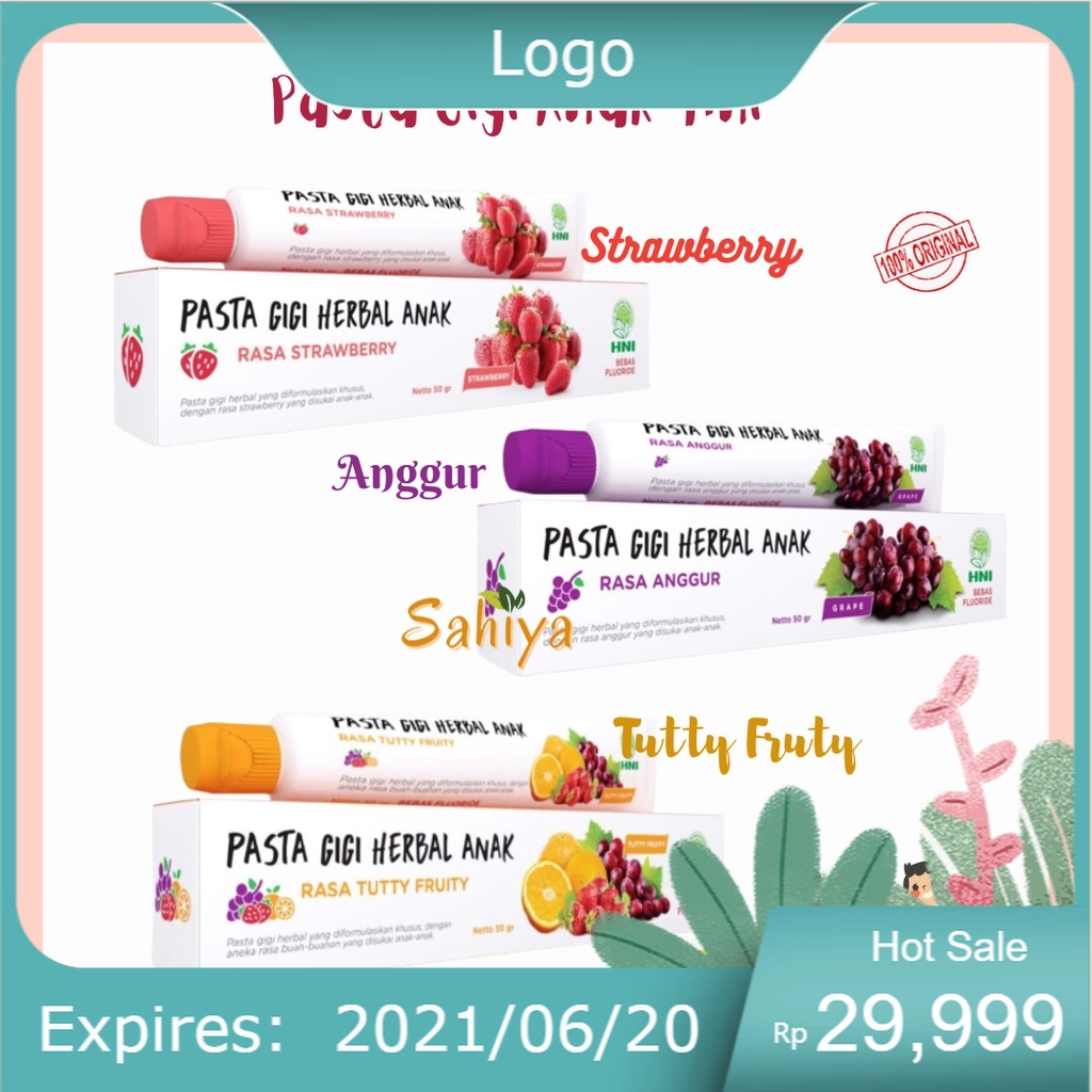 Pasta Gigi Anak Hni Hpai .