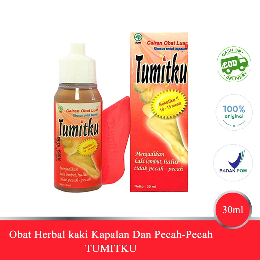 (HARGA GROSIR) TERLARIS TUMITKU Obat Kaki Pecah Original BPOM Solusi Kaki Pecah-pecah Dan Kapalan ukuran 30 ml cod