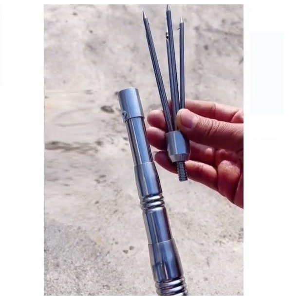 ind- Tombak Pancing Ikan 5 Cabang /Tombak Ikan Efektif / Tombak Ikan Bahan Stainless Steel