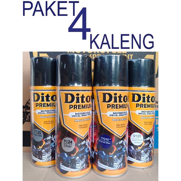 cat spray PAKET 4 KALENG pilok pilox diton premium atlantis blue y9295 biru atlantis movistar blue b
