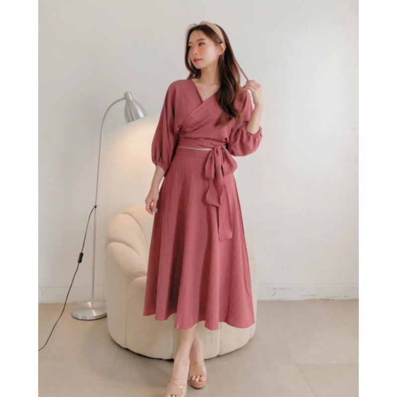 SETELAN WANITA - YOLLA SET SKIRT