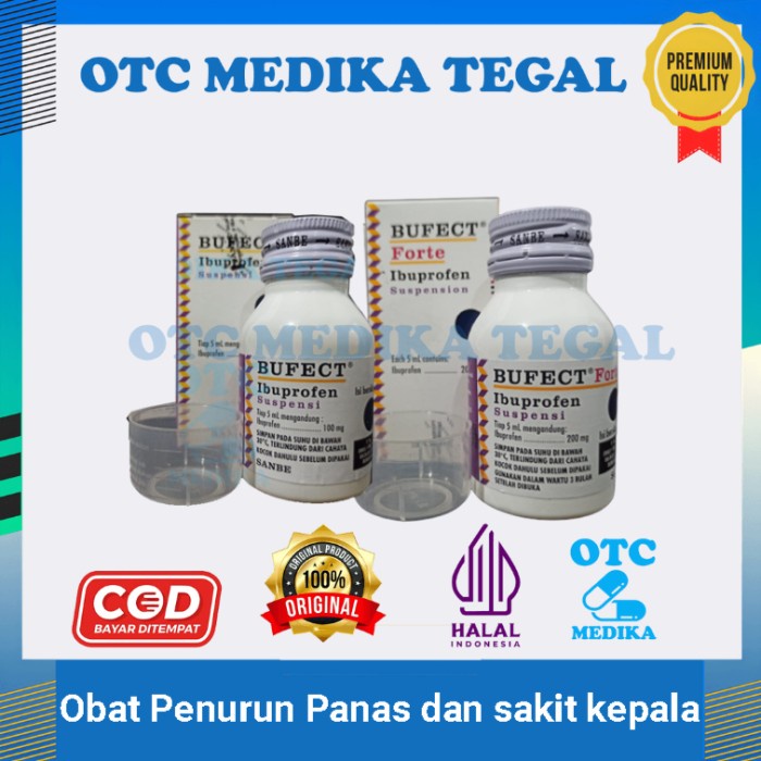 Bufect Sirup Ibuprofen Penurun Panas / demam dan sakit kepala