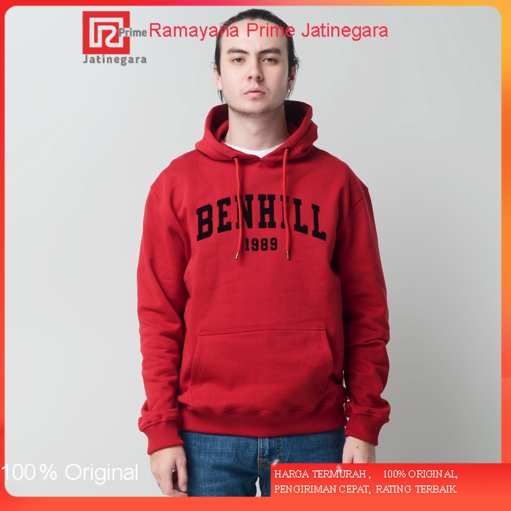 Benhill Sweat Hoodie Unisex Red A34-29450RAMAYANA JAKTIM