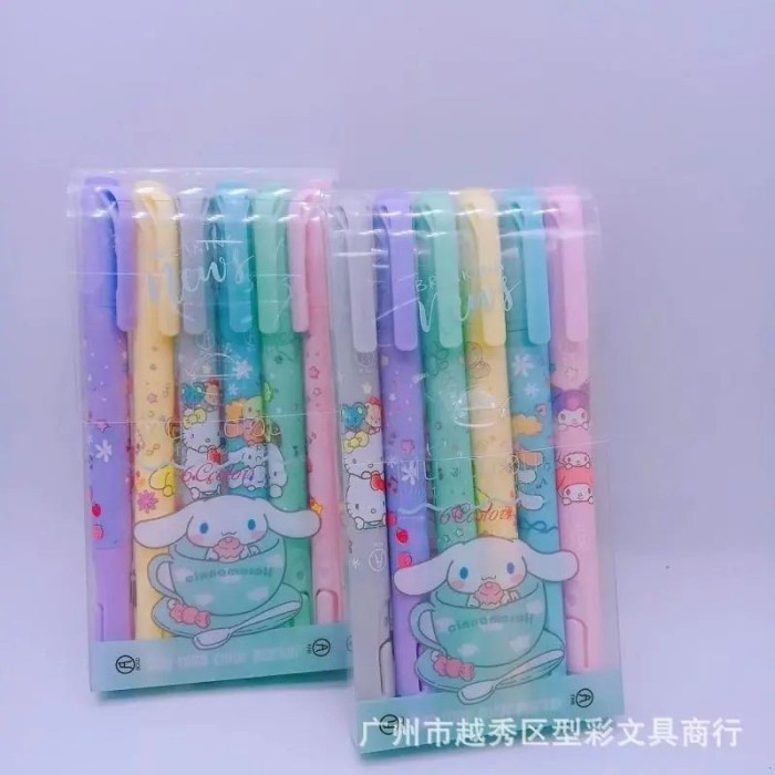 

stabilo highlighter sanrio kuromi isi 6pcs