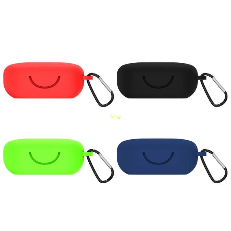 Btsg Cover Pelindung Case Silikon Ringan Dengan Karabiner Warna Hitam/Biru/Merah/Hijau Kompatibel Untuk Olahraga Ukuran Saku X10