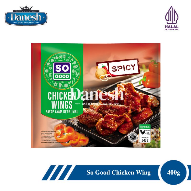 So Good Chicken Wings SPICY Frozen Food Makanan Beku Halal