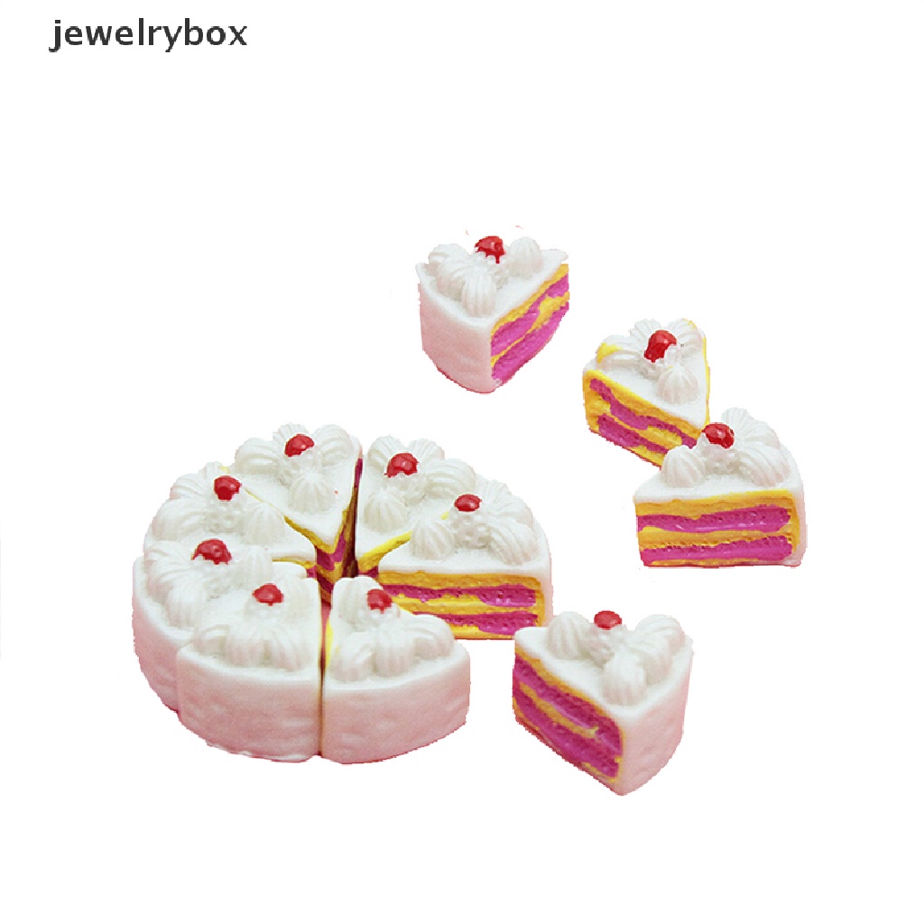 [jewelrybox] 10 Pcs DIY Baru Cabochons Kerajinan Bunga Segitiga Kue Resin Flatback Scrapbooking Butik