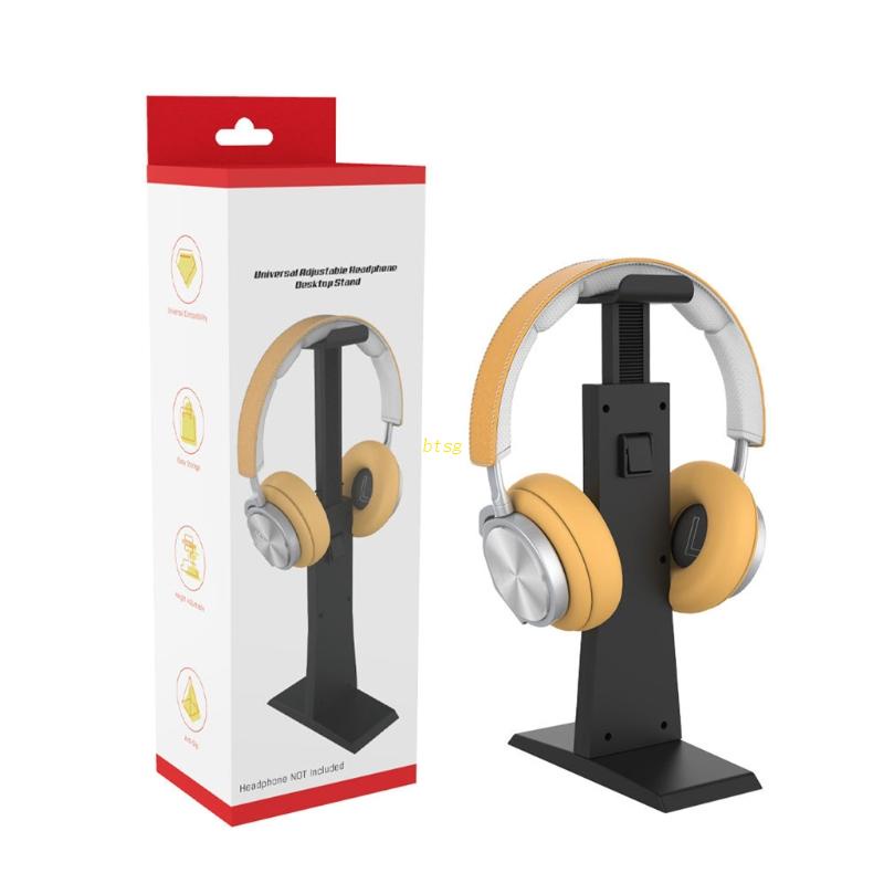 Btsg Tempat Penyimpanan Headset Teleskopik Bracket Headphone Adjustable Stand Earphone Portable Universal Untuk Headset Gaming